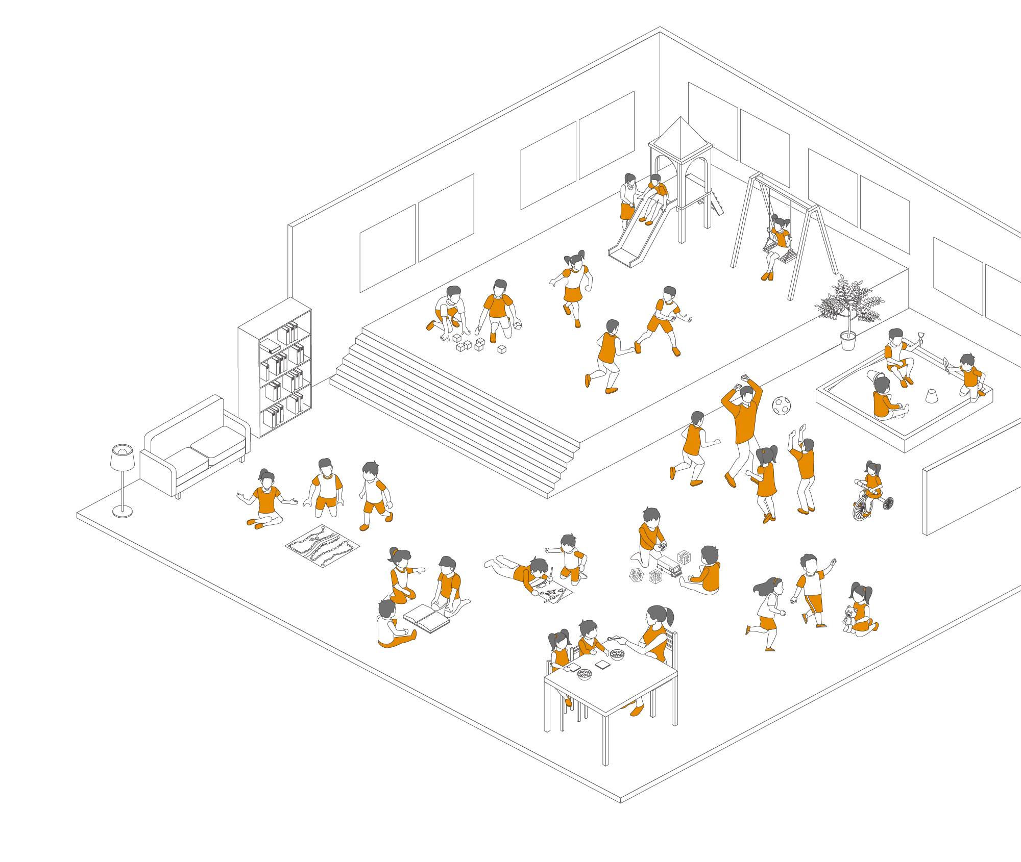 主体性保育.comのイラストイメージ